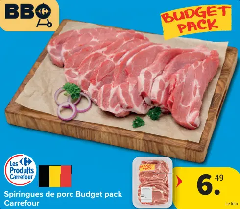 Offre: Spiringues de porc Budget pack