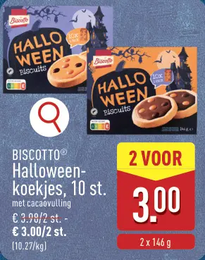Promotie: BISCOTTO® Halloween-koekjes