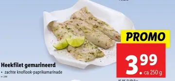 Aanbieding: Heekfilet gemarineerd