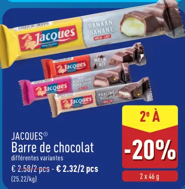 Offre: Barre de chocolat