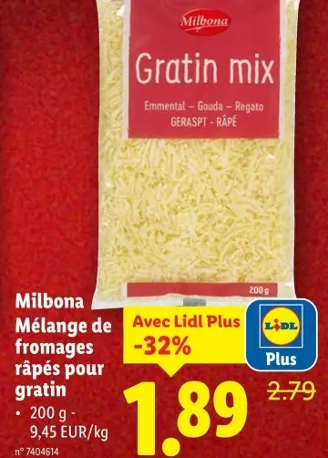 Offre: Gratin mix