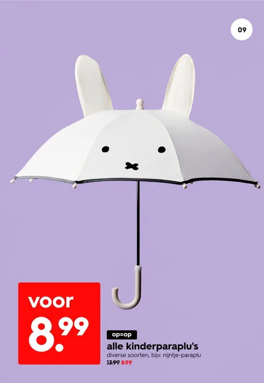 Aanbieding: kinderparaplu's