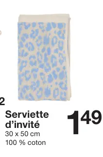 Offre: Serviette d'invité