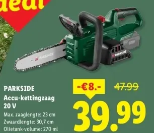Aanbieding: Accu-kettingzaag