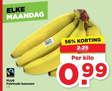 Aanbieding: Fairtrade bananen