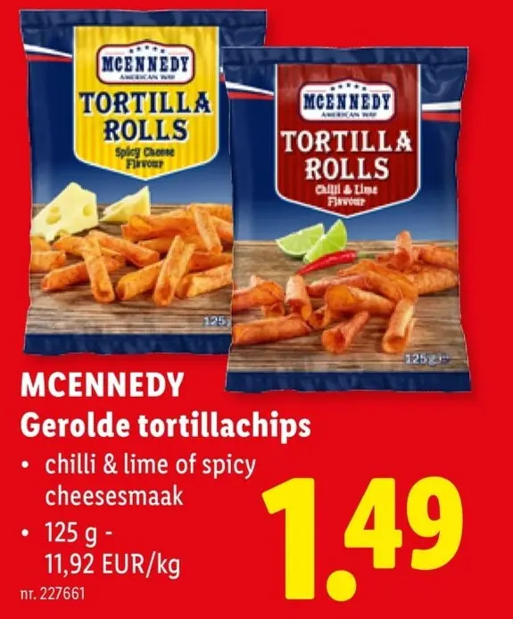 Promotie: Gerolde tortillachips