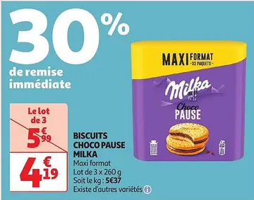 Aanbieding: BISCUITS CHOCO PAUSE
