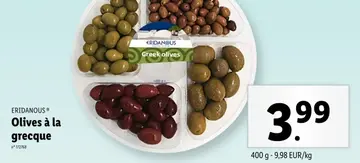 Offre: Olives à la grecque
