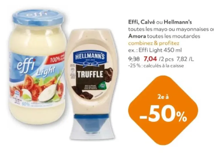 Offre: Mayo or Mayonnaises or Mustards