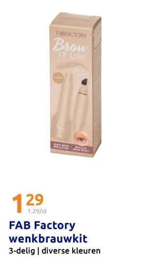 Aanbieding: FAB Factory wenkbrauwkit