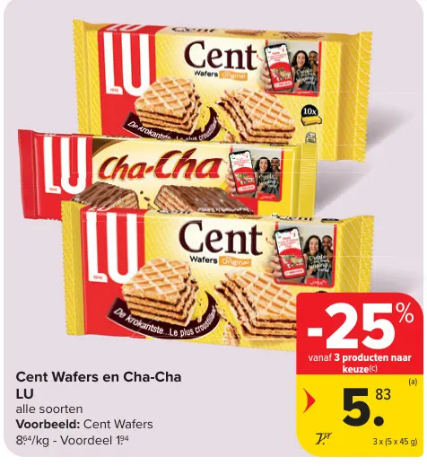 Promotie: Cent Wafers en Cha-Cha