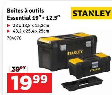 Offre: Boîtes à outils Essential