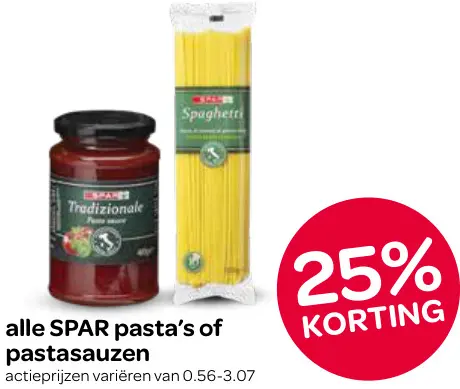 Aanbieding: Pasta's of pastasauzen