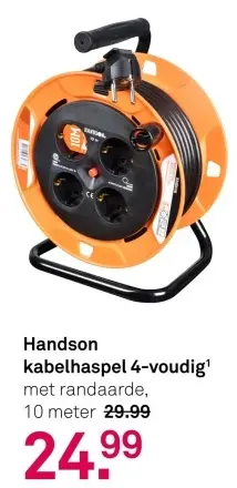 Aanbieding: kabelhaspel 4-voudig