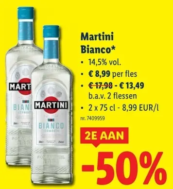 Promotie: Martini Bianco