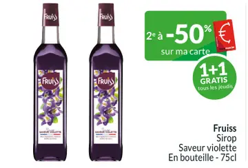 Offre: Fruiss Sirop Saveur violette