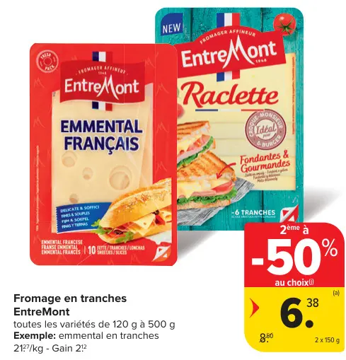 Offre: Fromage en tranches