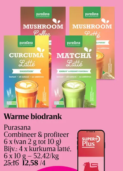 Promotie: Warme biodrank