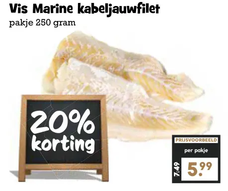 Aanbieding: Kabeljauwfilet