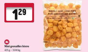 Offre: Mini grenailles bistro
