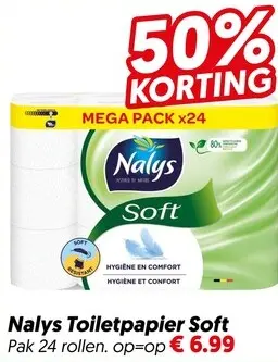 Aanbieding: Nalys Toiletpapier Soft