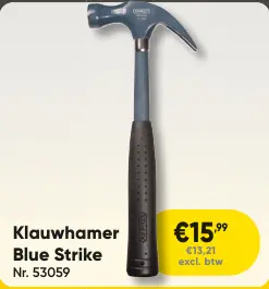 Promotie: Klauwhamer Blue Strike