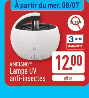 Offre: Lampe UV anti-insectes