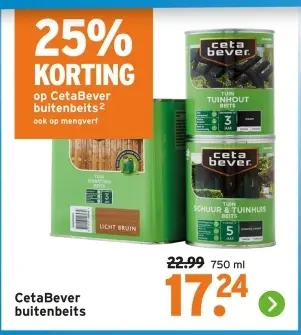 Aanbieding: CetaBever buitenbeits