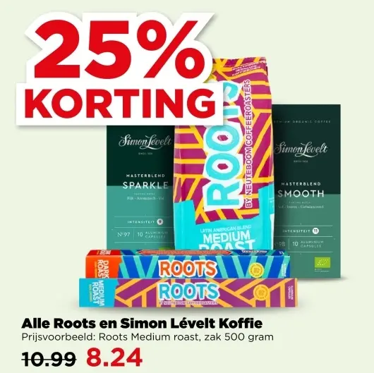 Aanbieding: Alle Roots en Simon Lévelt Koffie