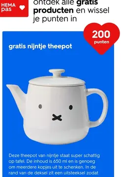 Aanbieding: nijntje theepot