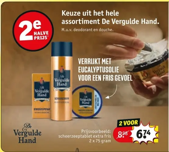 Aanbieding: scheerzeeptablet extra fris