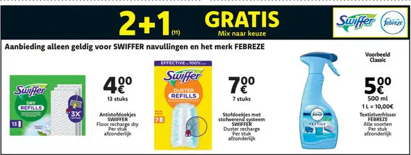 Aanbieding: swiffer ou Febreze