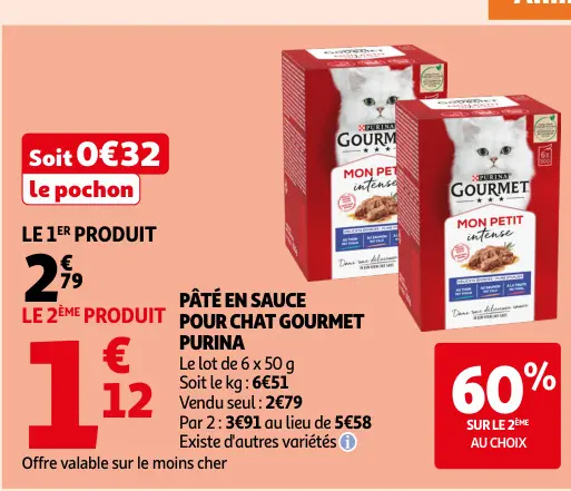Promotie: Pâté en sauce pour chat