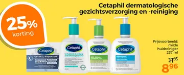 Aanbieding: Cetaphil dermatologische gezichtsverzorging en reiniging