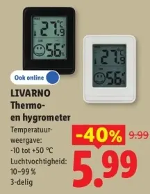 Aanbieding: Thermo- en hygrometer