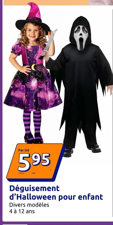 Offre: Déguisement d'Halloween pour enfant