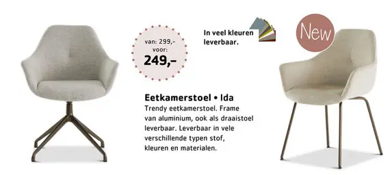Promotie: Eetkamerstoel Ida