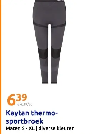 Aanbieding: Kaytan thermo-sportbroek