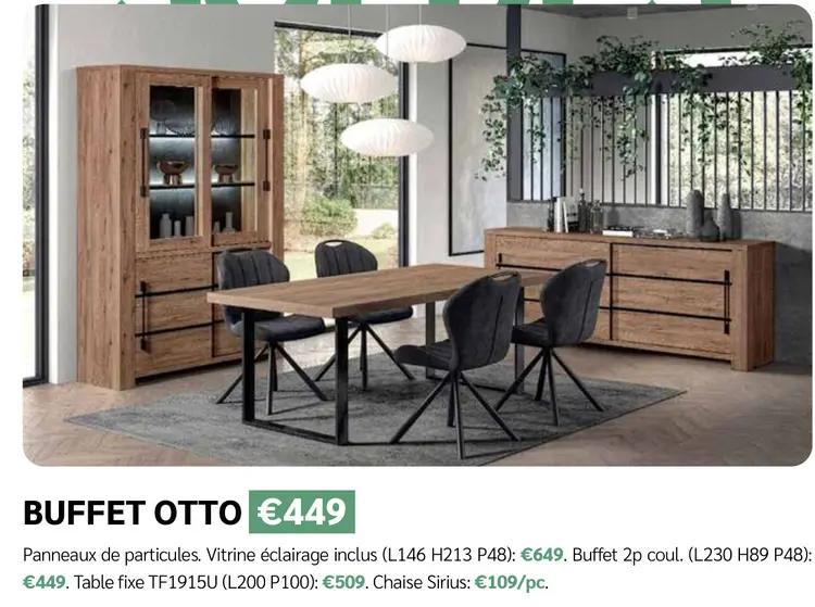 Offre: Buffet otto