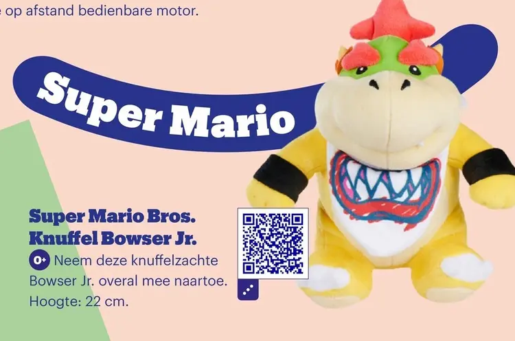 Promotie: Super Mario Bros. Knuffel Bowser Jr.