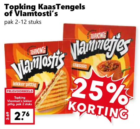 Aanbieding: KaasTengels of Vlamtosti's