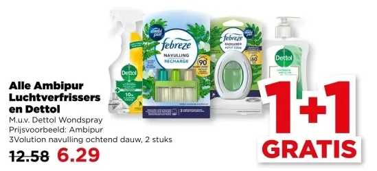Aanbieding: Ambipur Luchtverfrissers en Dettol