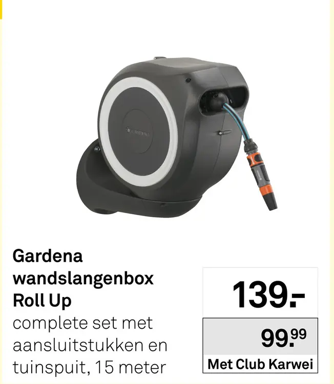 Aanbieding: Wandslangenbox Roll Up