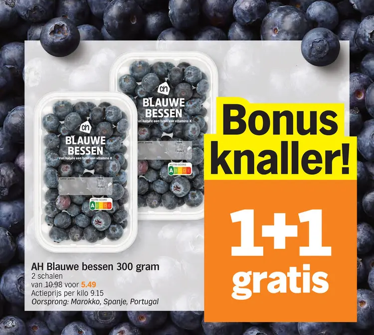 Promotie: Blauwe bessen 300 gram