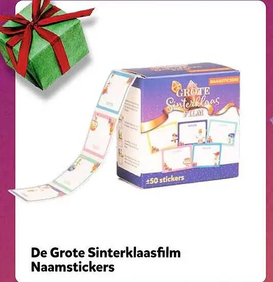 Aanbieding: De Grote Sinterklaasfilm Naamstickers