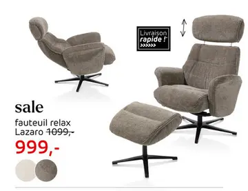 Offre: fauteuil relax Lazaro