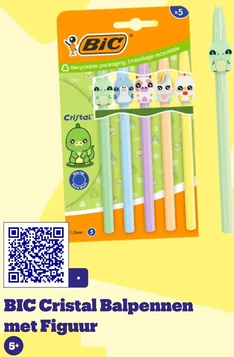 Aanbieding: Cristal Balpennen met Figuur