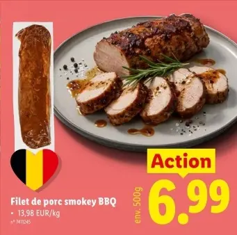 Offre: Filet de porc smokey BBQ