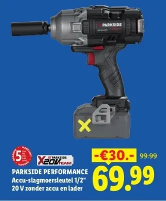 Aanbieding: Accu-slagmoersleutel 1/2"