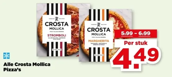 Aanbieding: Crosta Mollica Pizza's